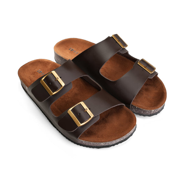 Arizona Soft Footbed Double Buckle -Brown
